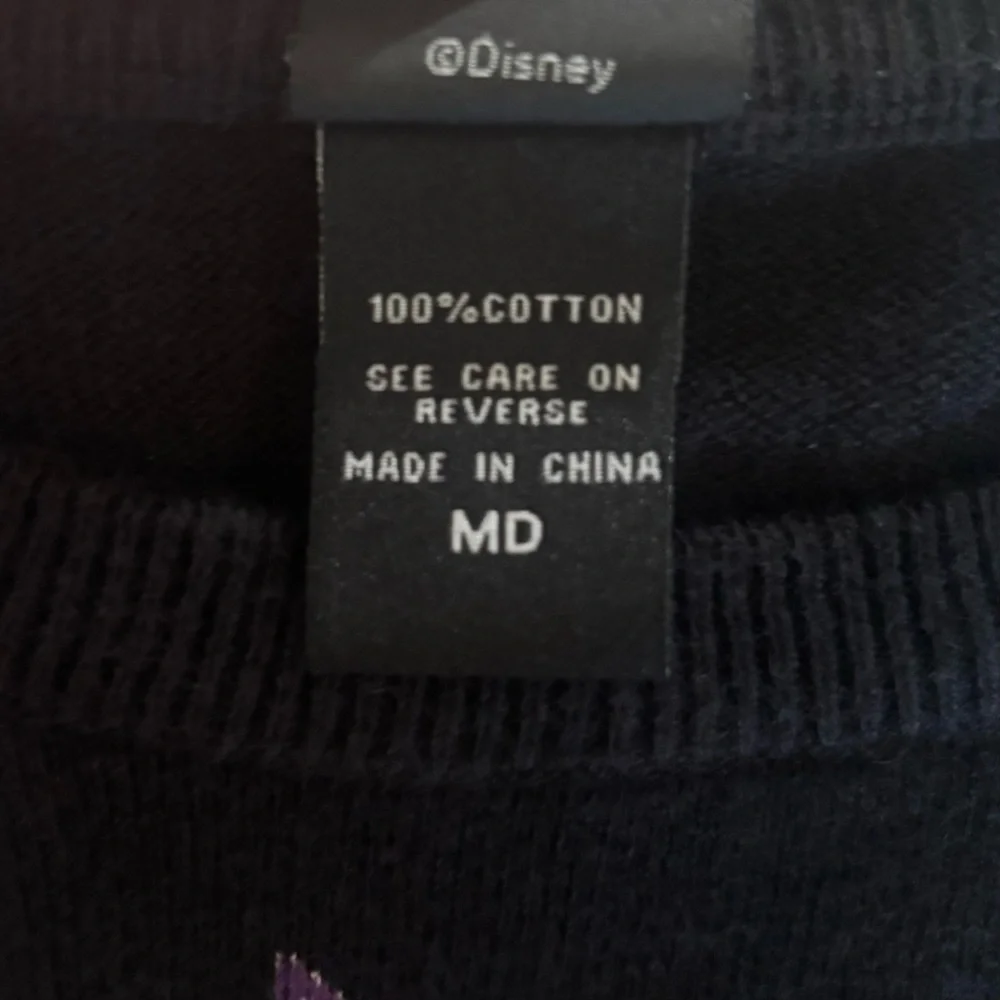 Disney Maleficent Black Sweater Size Medium / Villains Graphic Pullover